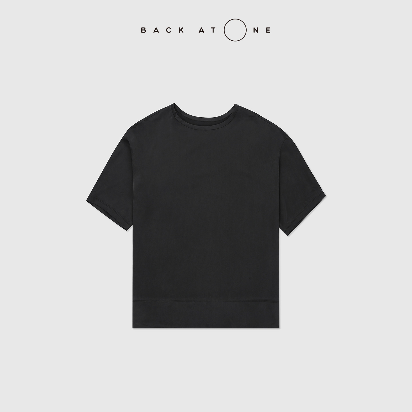 BackAtOne “涵光” 时尚休闲重砂桑蚕丝圆领上衣 BFS-1BB121E-K