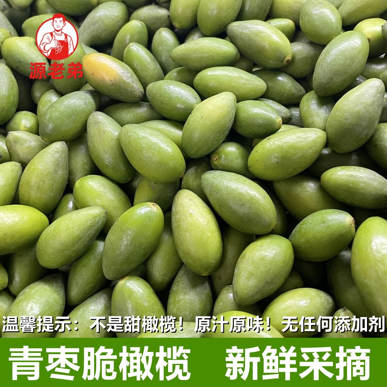 金灶青枣脆橄榄新鲜采摘当季橄榄生吃回甘