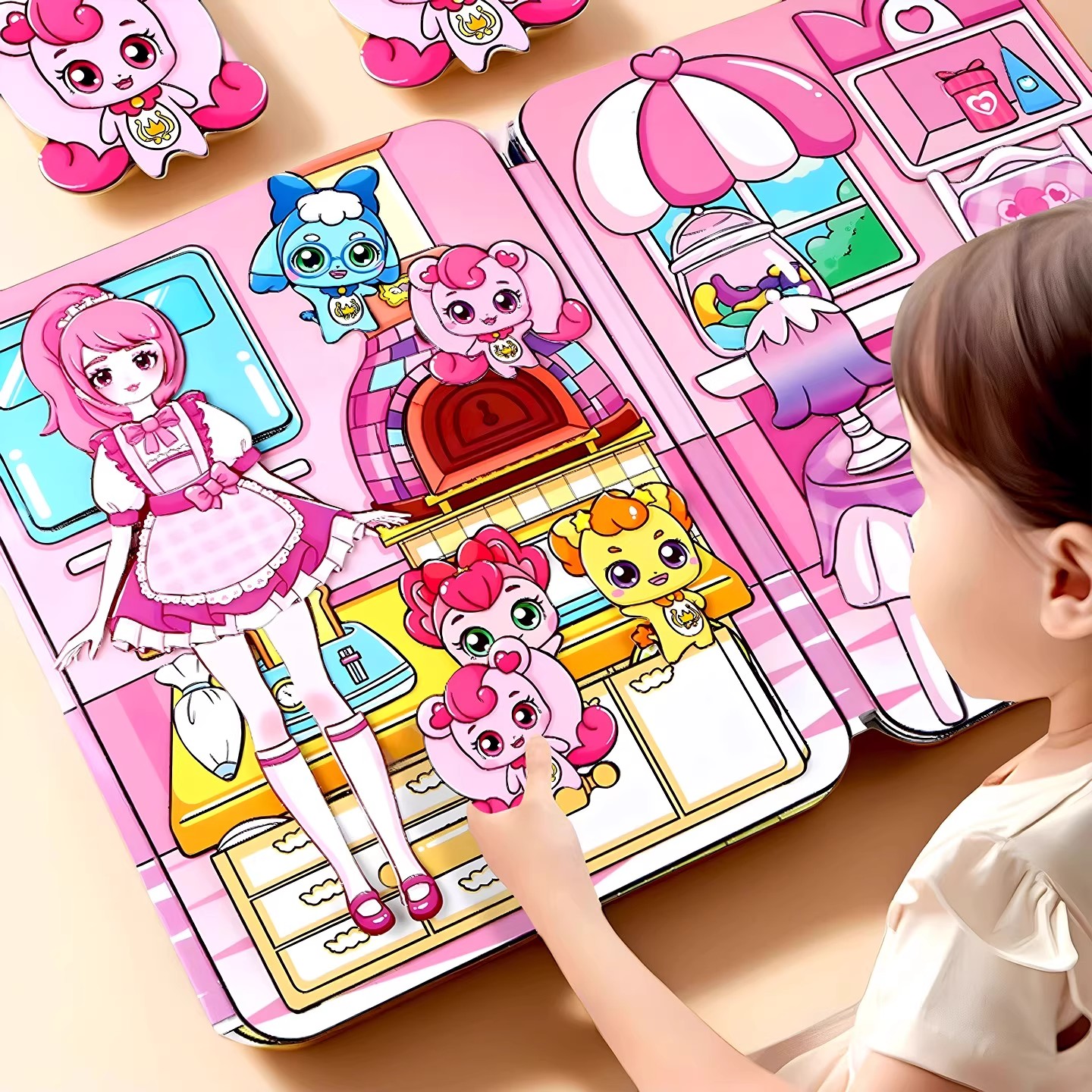 奇妙萌可安静书全套小女孩6-10岁diy磁吸贴3-6岁网红款儿童玩具贴