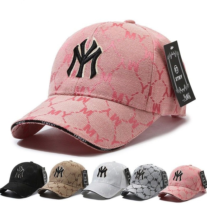 新款男女同款MY老花鸭舌帽棒球帽户外运动时尚可调鸭舌帽2025