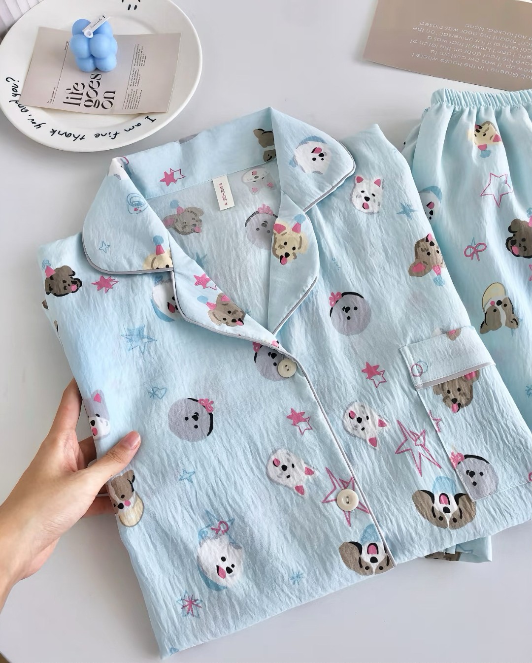 【夏季上新】云朵棉短袖短裤睡衣套装女2025新款两件套家居服可外穿