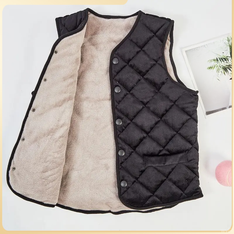 款校服内搭保暖马甲内穿男童马甲秋冬款加厚儿童棉马甲中大童女童