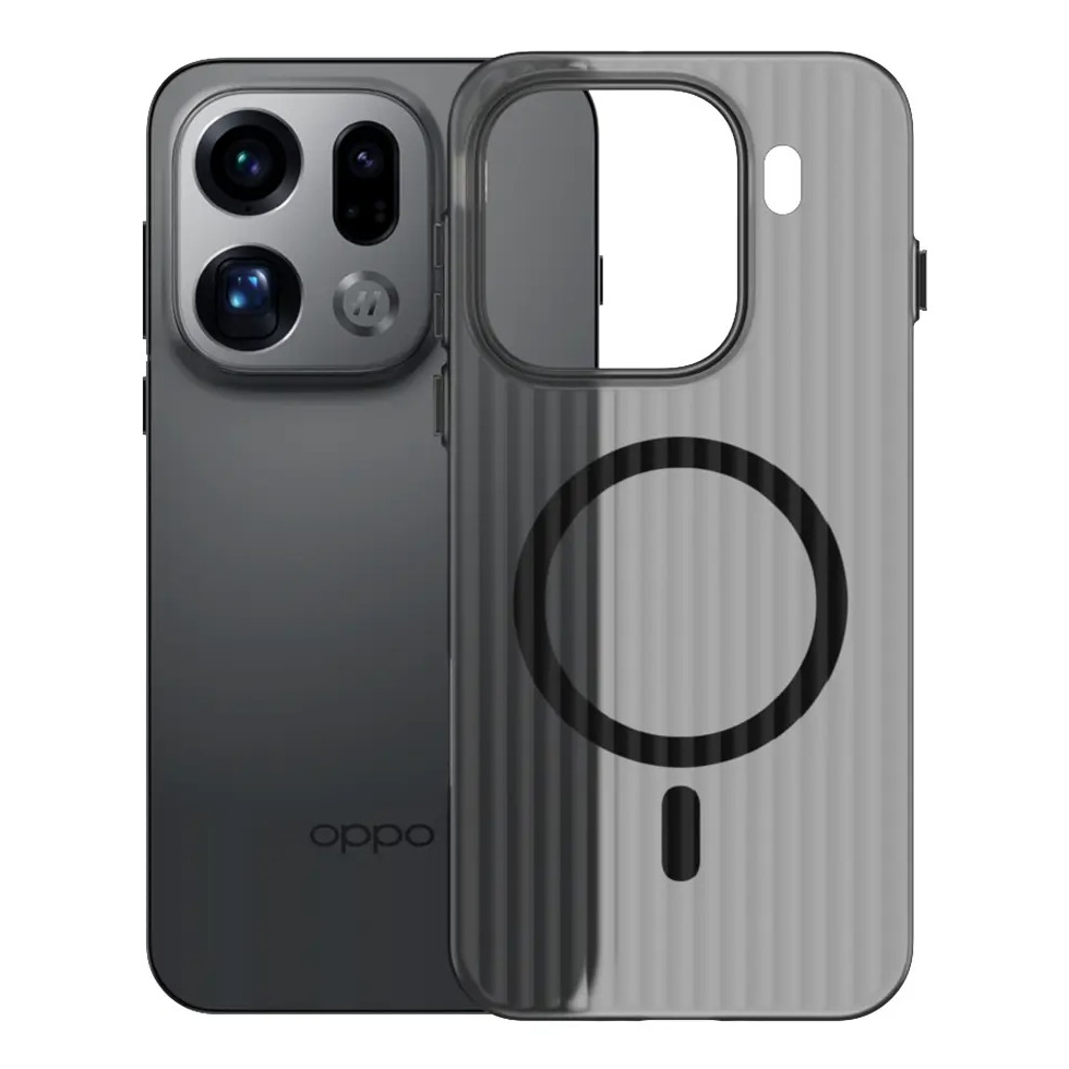 瓦楞磁吸适用oppofindx9手机壳findx9pro新款硬壳磨砂磁吸保护套