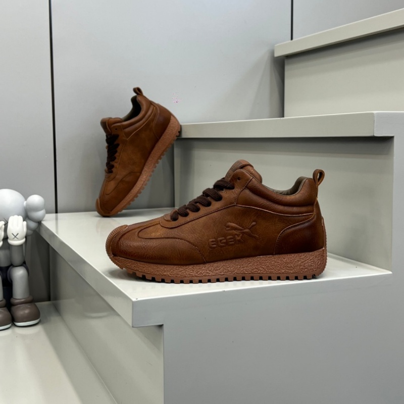 男款2025冬季新款舒适时尚潮流百搭休闲鞋男士轻奢系带痞帅潮男鞋