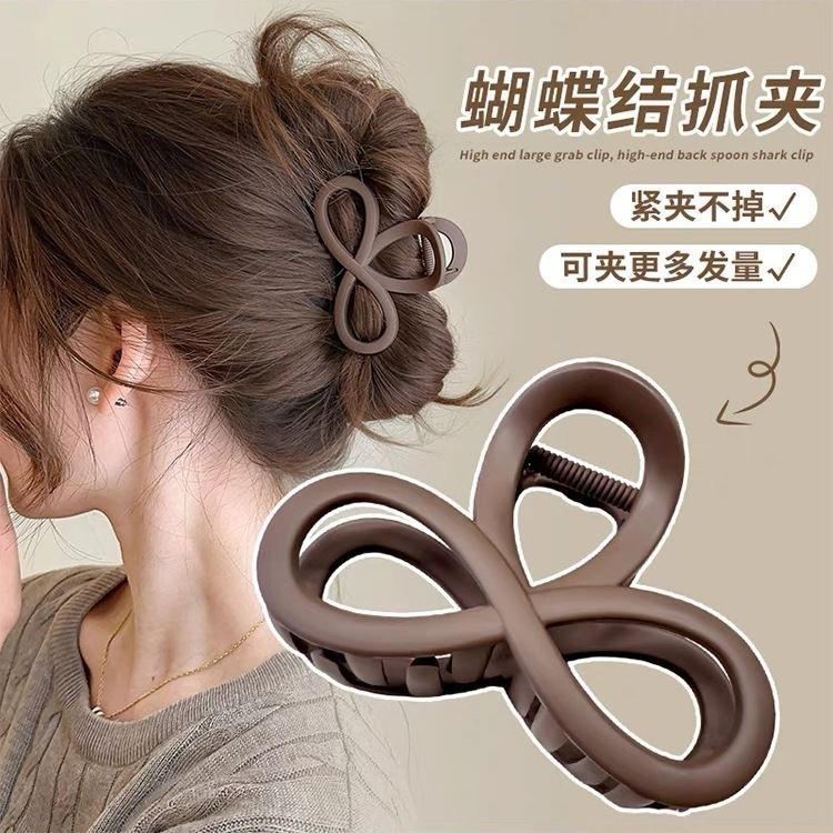 发量少的抓夹女2024新款高级感中号鲨鱼夹后脑勺盘发发夹夹子头饰