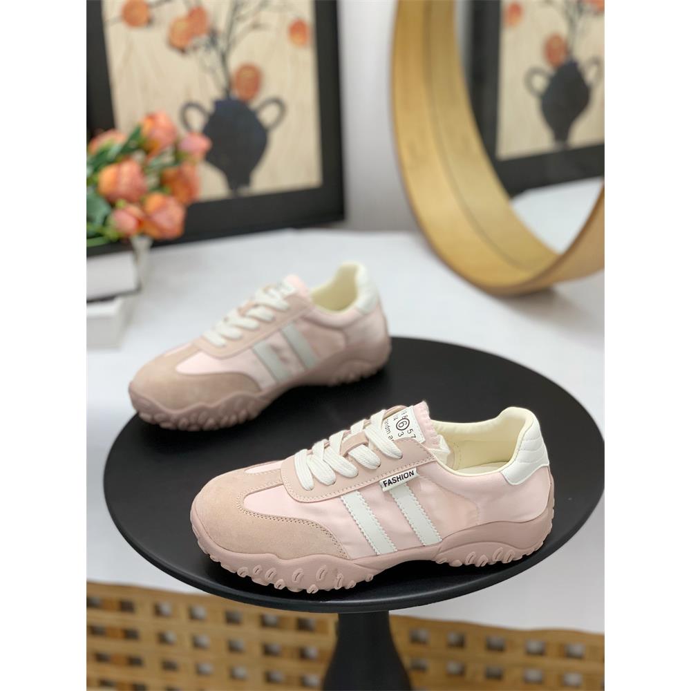 超级红网红欧洲女鞋春季新款高底道德训练鞋轻平底鞋休闲球鞋