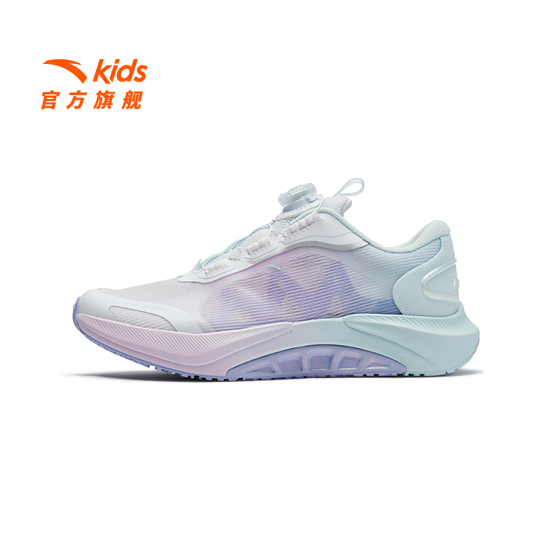 【年终大促】足弓2代安踏儿童女大童跑鞋四季足弓科技便旋钮运动鞋