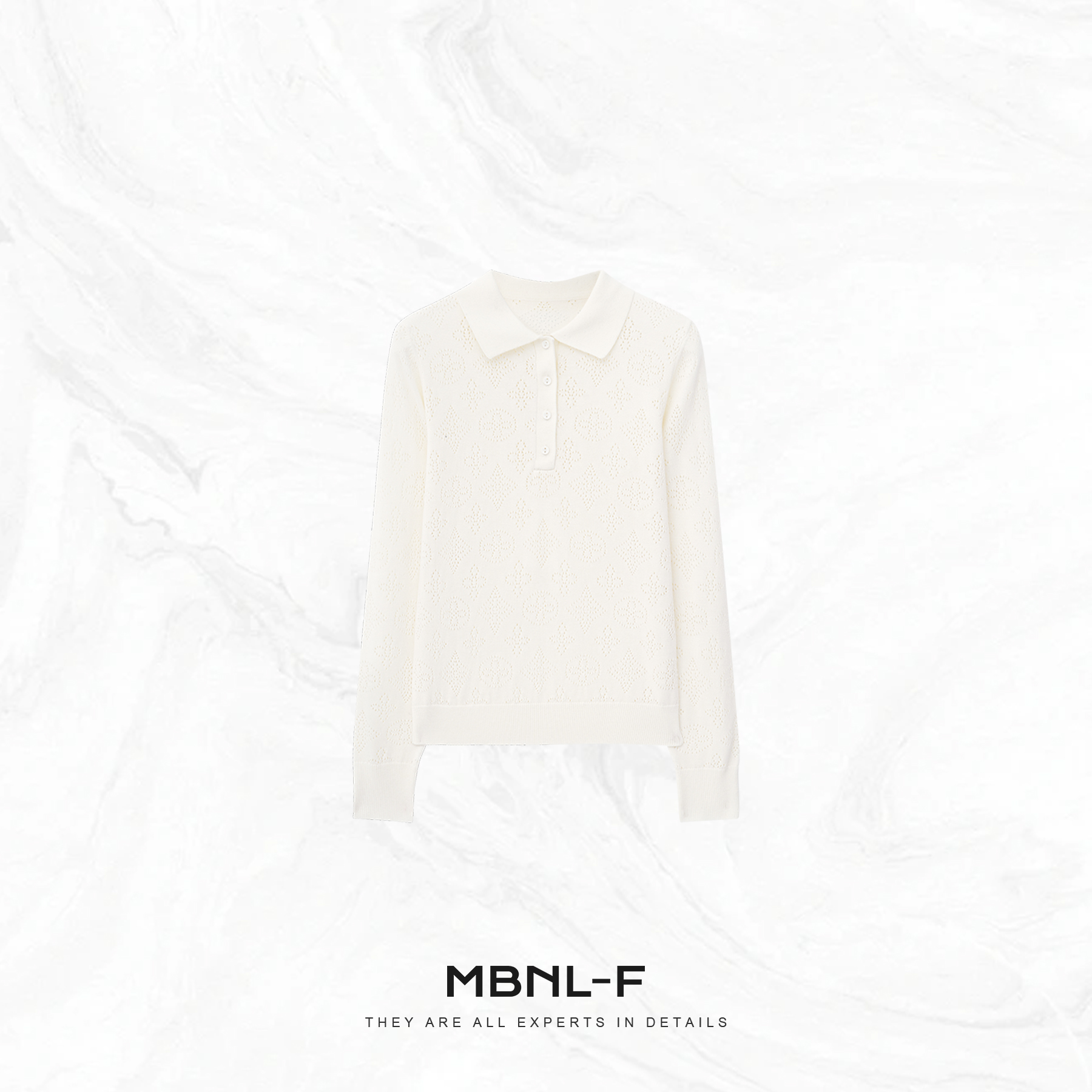 MBNL-F"L.U. TEDI" 绵羊毛定织POLO领毛织上衣 秦磊XM-XMY2590