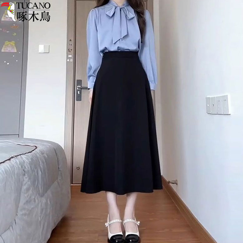 黑色西装女夏季职业半身裙女款爆款2025新款