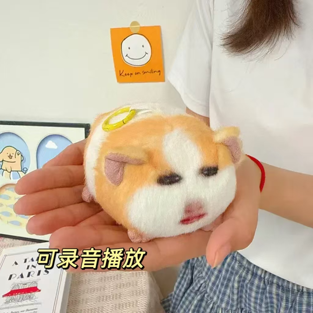 猪妞挂件毛绒玩具搞怪荷兰猪玩偶可发声录音表情包娃礼物仙女下凡