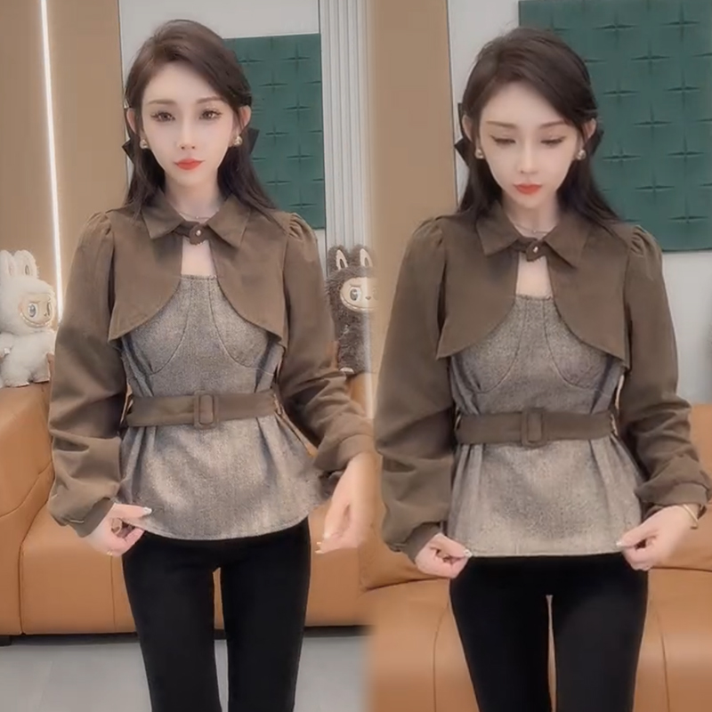 2025秋季新款时尚显瘦气质网红高档洋气女高级百搭宽松大码衬衫潮