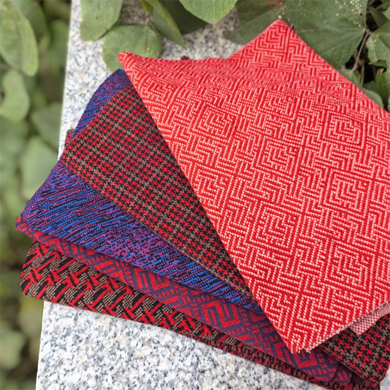 针织布料拉毛提花手工鞋布料