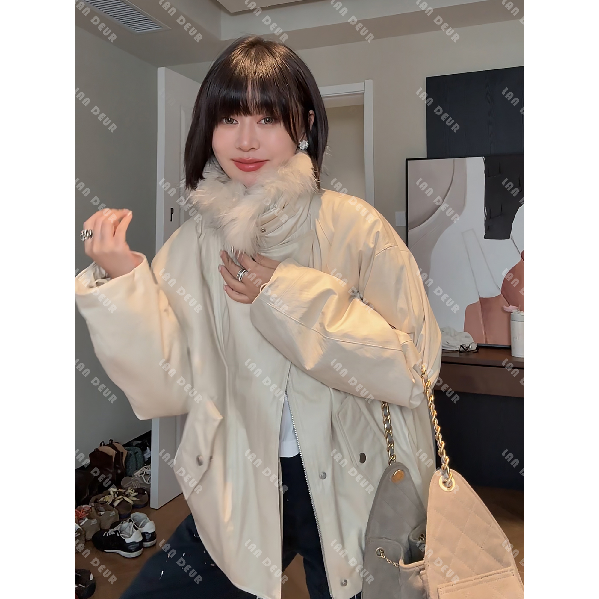 JIUJIU【甜叛手札】百搭宽松极简轻奢风冬季羽绒服女上衣