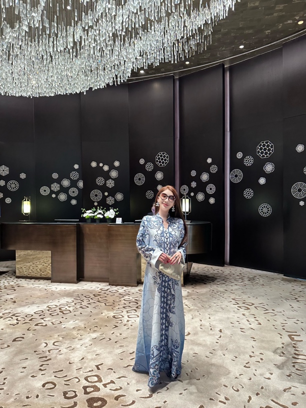 【美女专属】海风与梦烫钻钉珠高级中东贵妇风宽松长裙