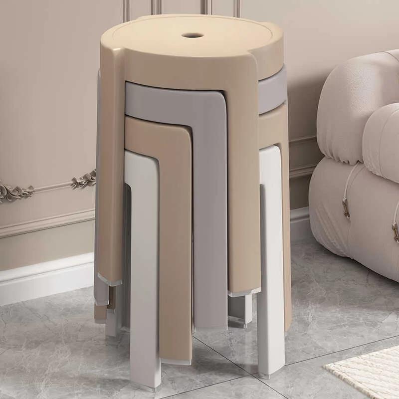 日本精工椅子加厚可叠放小凳子家用餐厅餐桌简约现代北欧轻奢餐椅