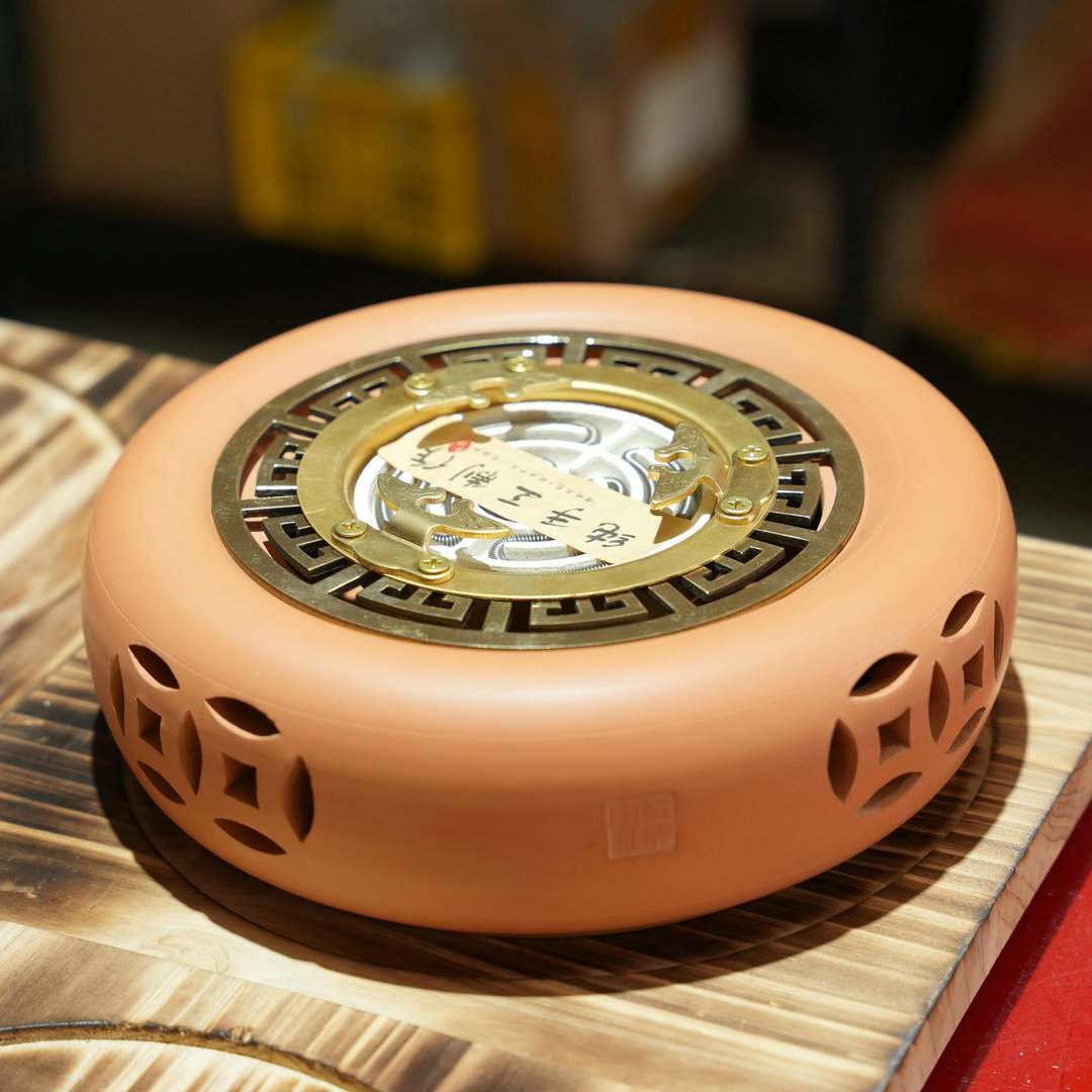 嬛语原创作品纯手拉工艺电陶炉800W鸡蛋黄电陶炉潮州茶具电茶炉