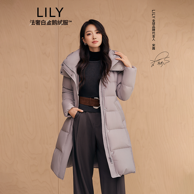 【法奢白金】0感泡芙LILY羽绒服2025冬季修身鹅绒外套125409DD979