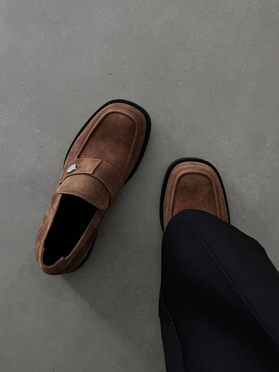 商务复古乐福鞋男女潮款通勤英伦风正装皮鞋男厚底增高休闲男鞋子