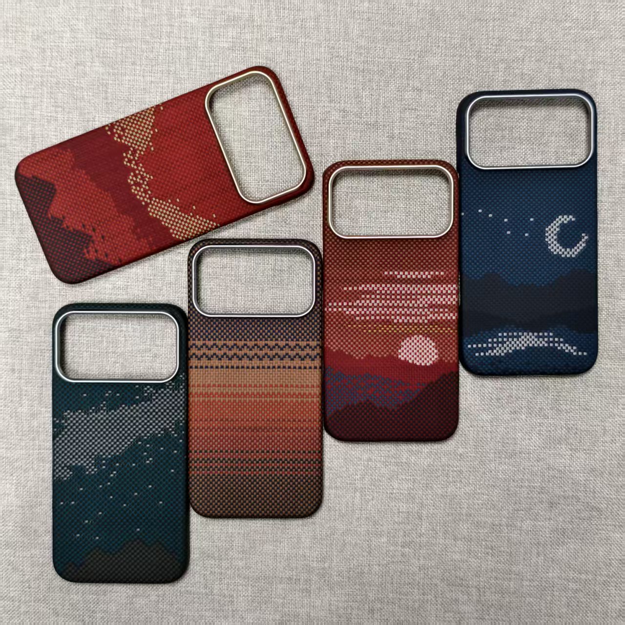 适用苹果17/p/pm/Air全新微瑕凯夫拉手机壳轻薄磁吸芳纶手机套