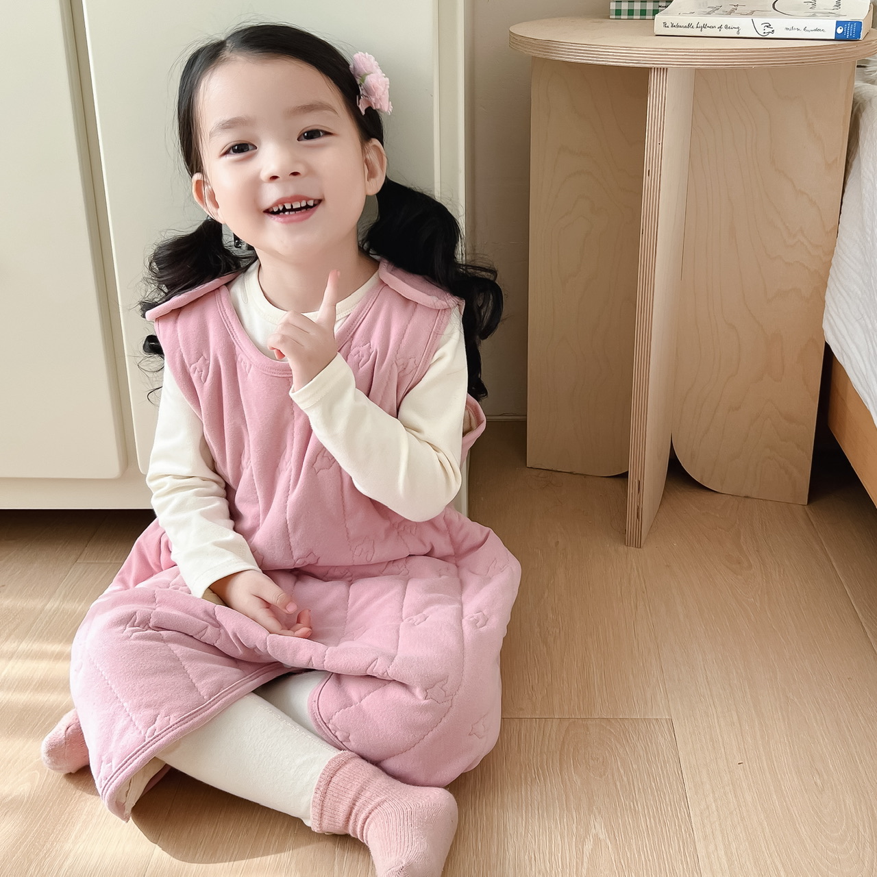 桑蚕丝婴儿睡袋春秋冬款恒温婴儿背心宝宝小童羊毛防踢被神器儿童