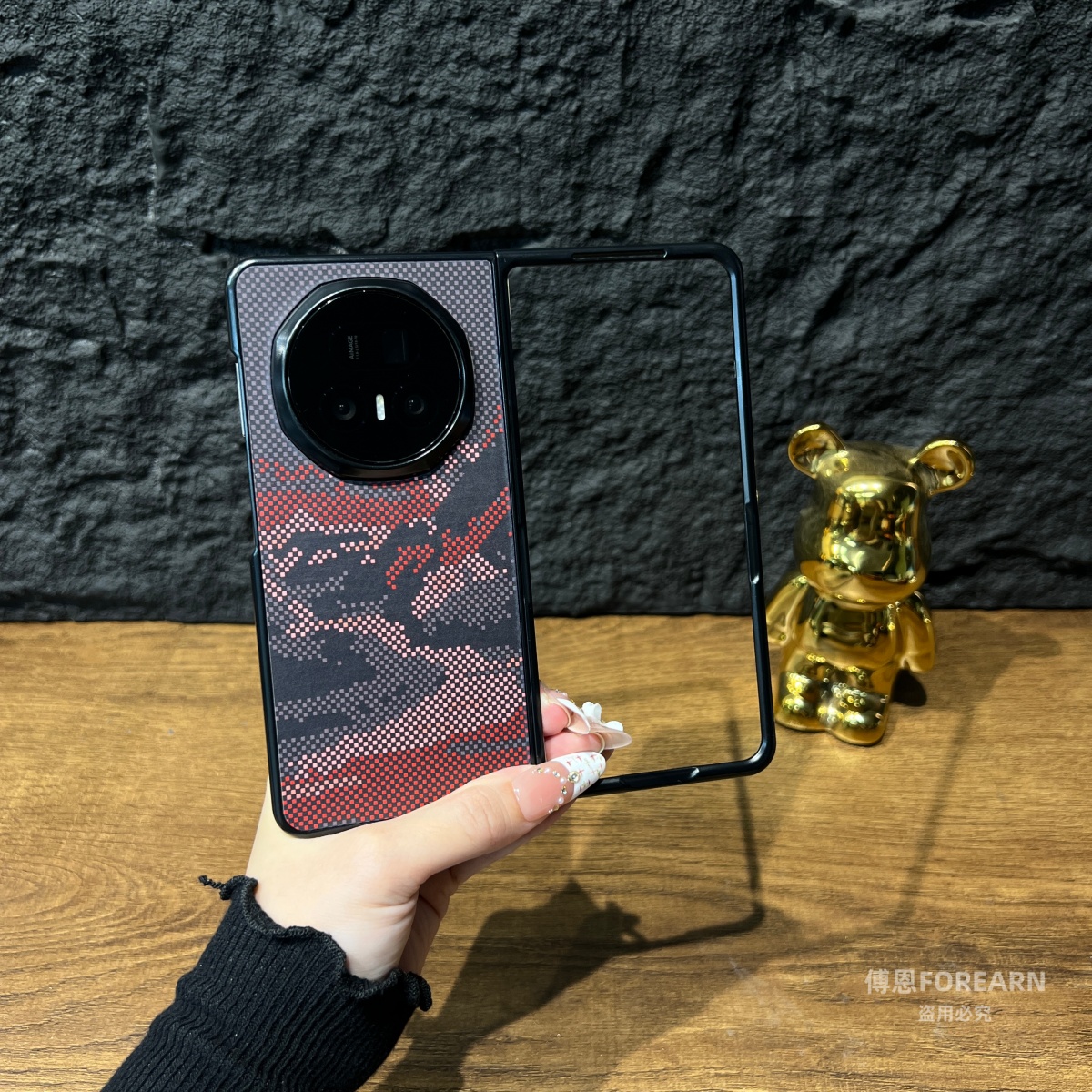 适用于荣耀Magic V5手机壳magicv5折叠屏全包防摔保护套凯夫拉纹