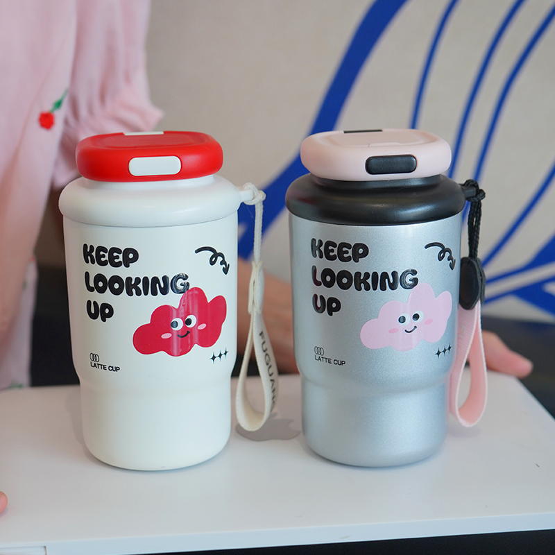 富光云朵保温杯女高颜值咖啡杯学生专用随行杯便携保冷车载水杯子