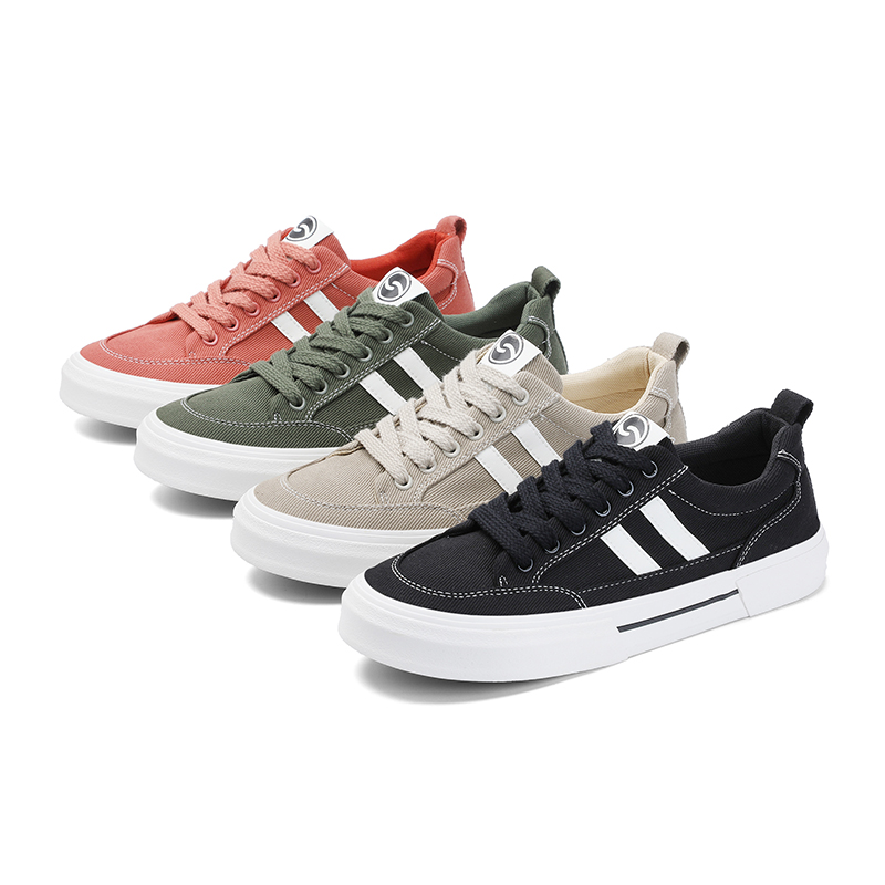 25836秋季新款男士帆布鞋百搭透气系带板鞋休闲鞋低帮潮流布鞋子