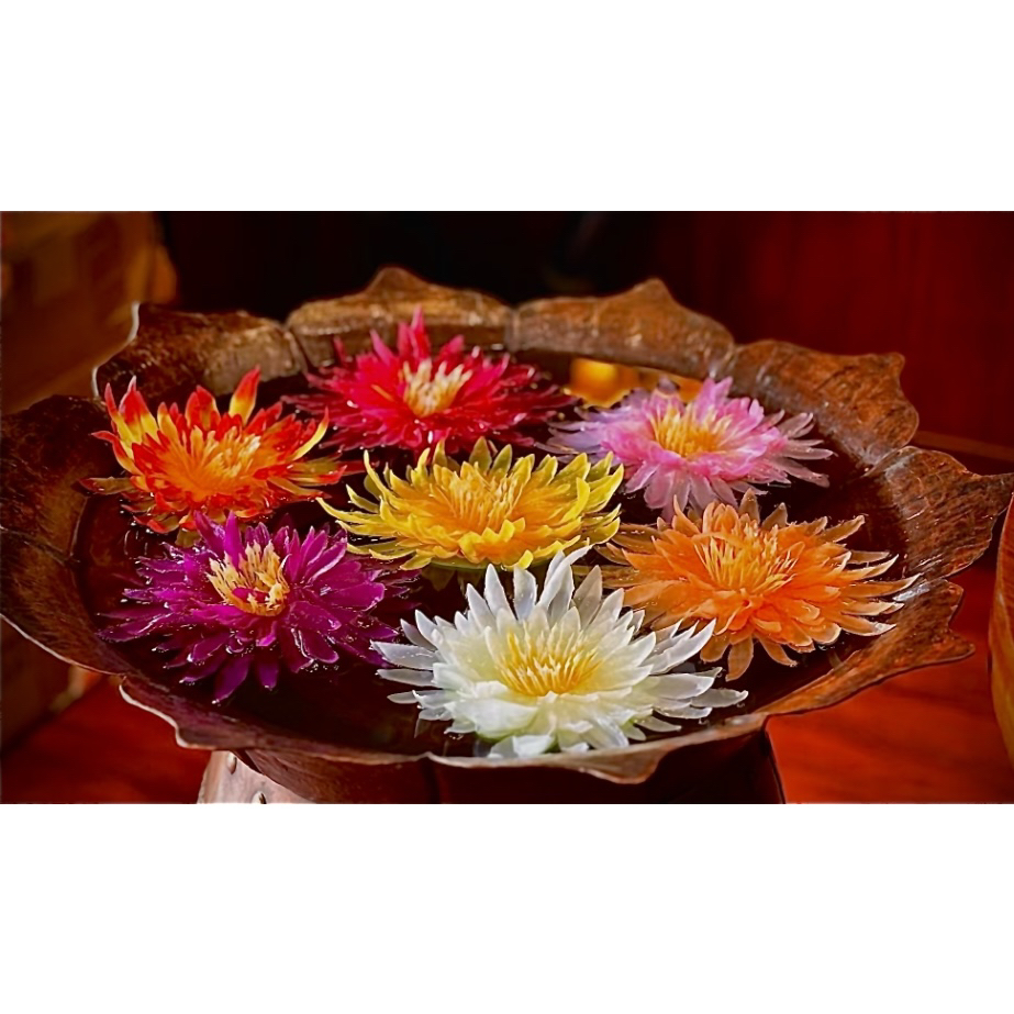 15厘米版塑料大力花7色拼包