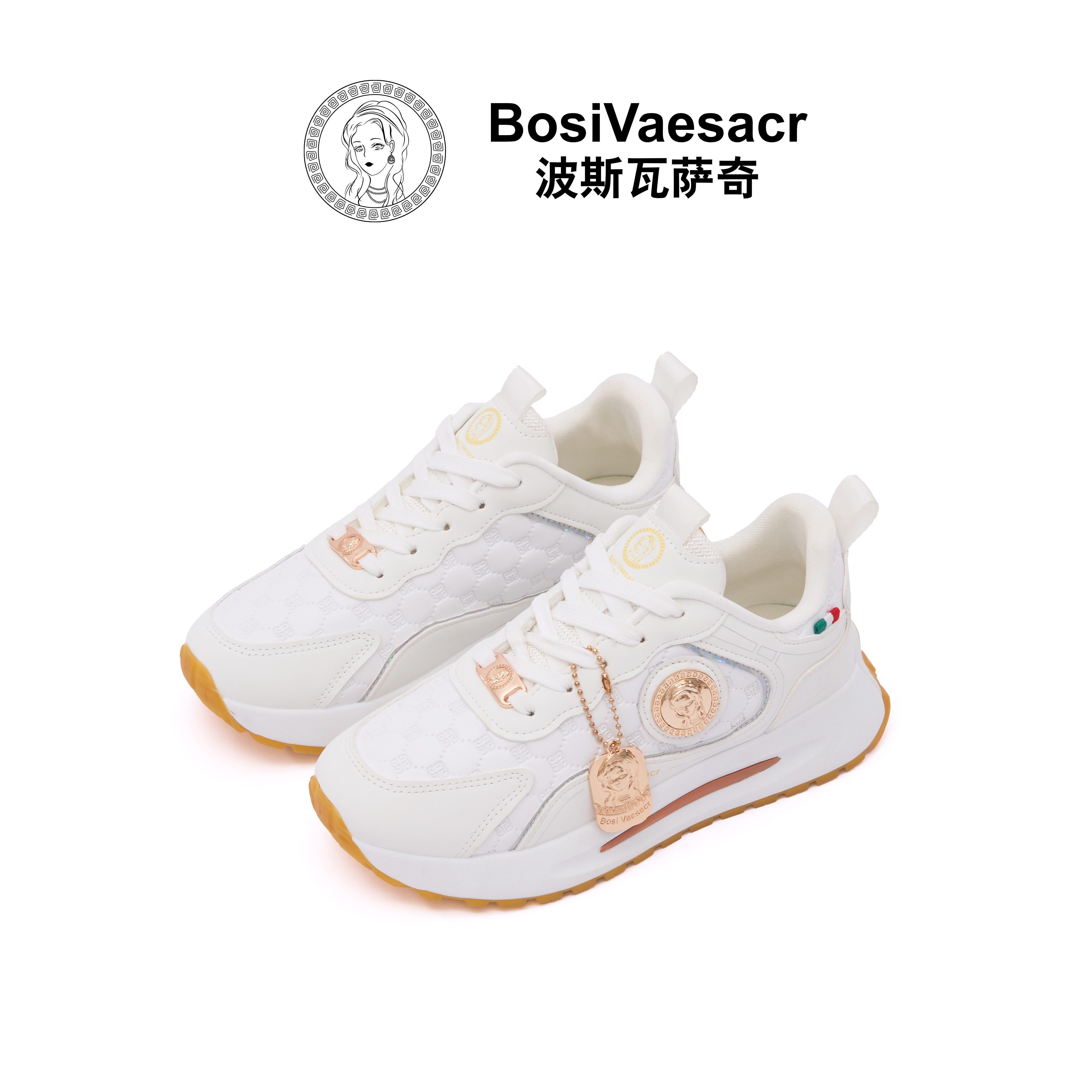 【专柜正品】2025门店款Bosi Vaesacr波斯瓦萨奇加绒百搭轻奢时尚鞋