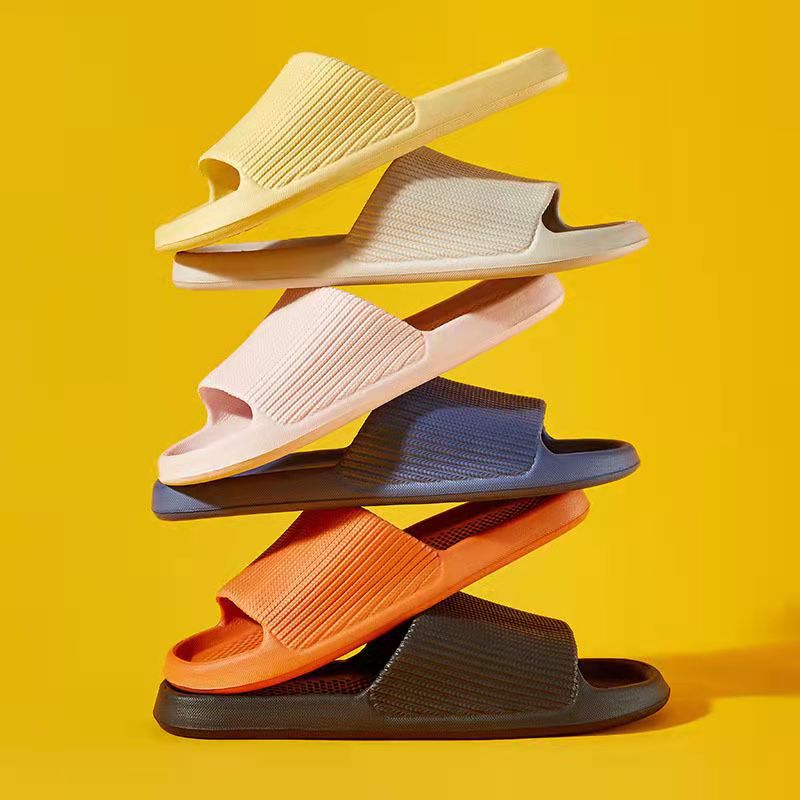 夏季2025新款家居家用拖鞋时尚女厚底踩屎感EVA酒店凉拖鞋
