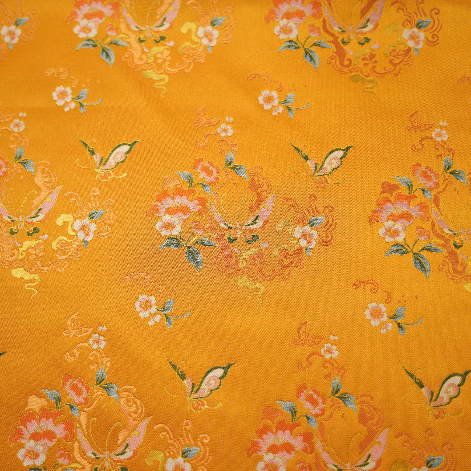 【蝶恋花】宋锦 桑蚕丝面料 140幅宽 国风【一经开裁概不退换】