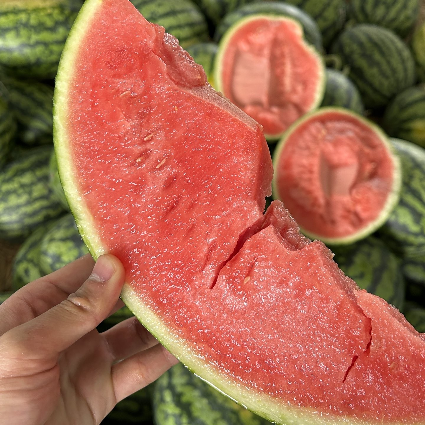 甘美4K西瓜新鲜西瓜正宗甘美脆甜多汁软籽西瓜夏日必备顺丰