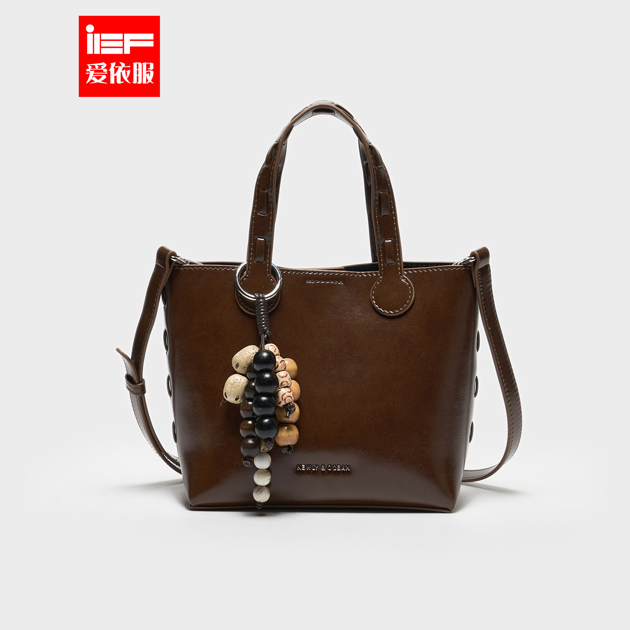 IEF/爱依服时尚女包2025秋季新款流行爆款复古通勤手提中号托特包