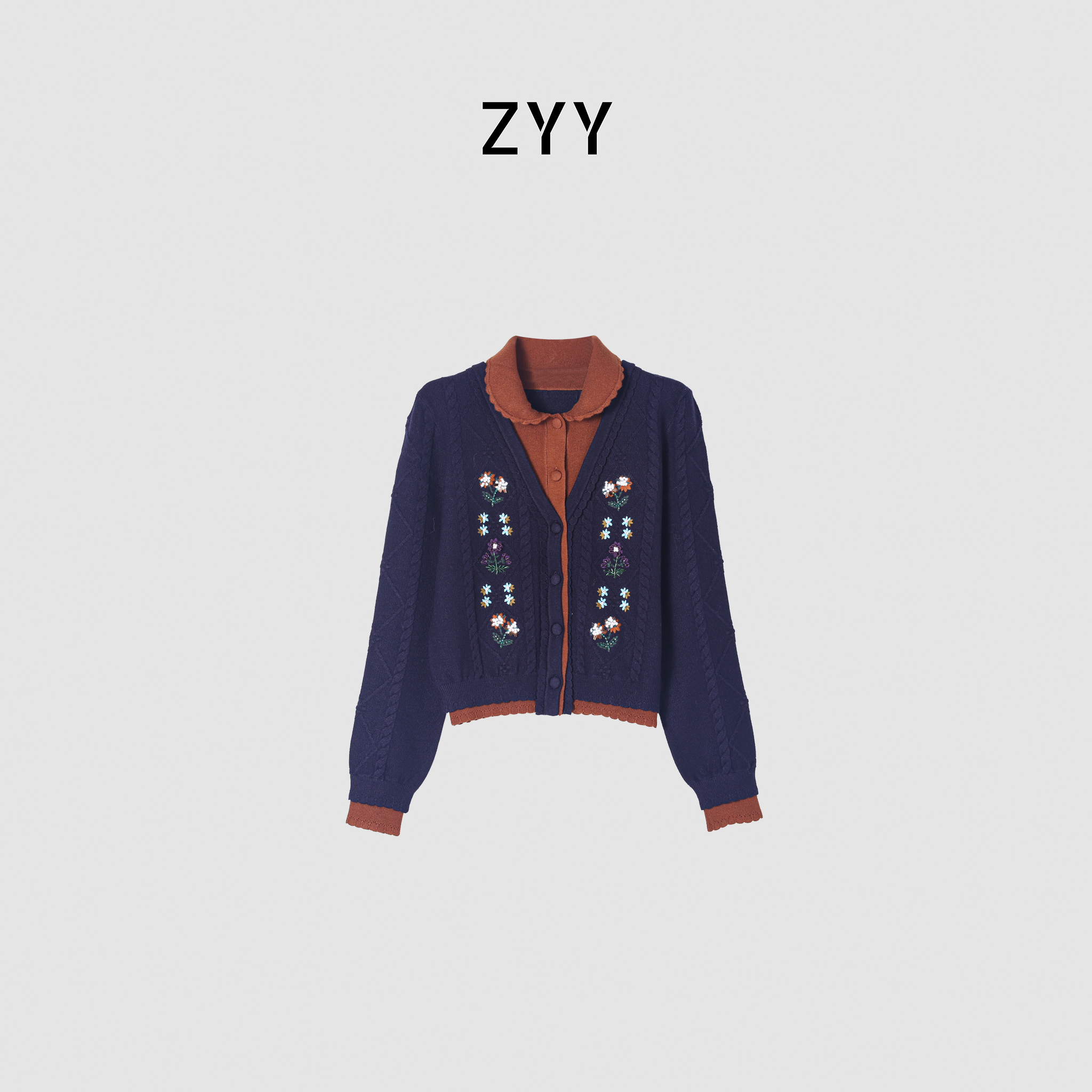 ZYY【椰林岛屿】2025S/百搭时尚女士长袖针织衫X25DMY06106