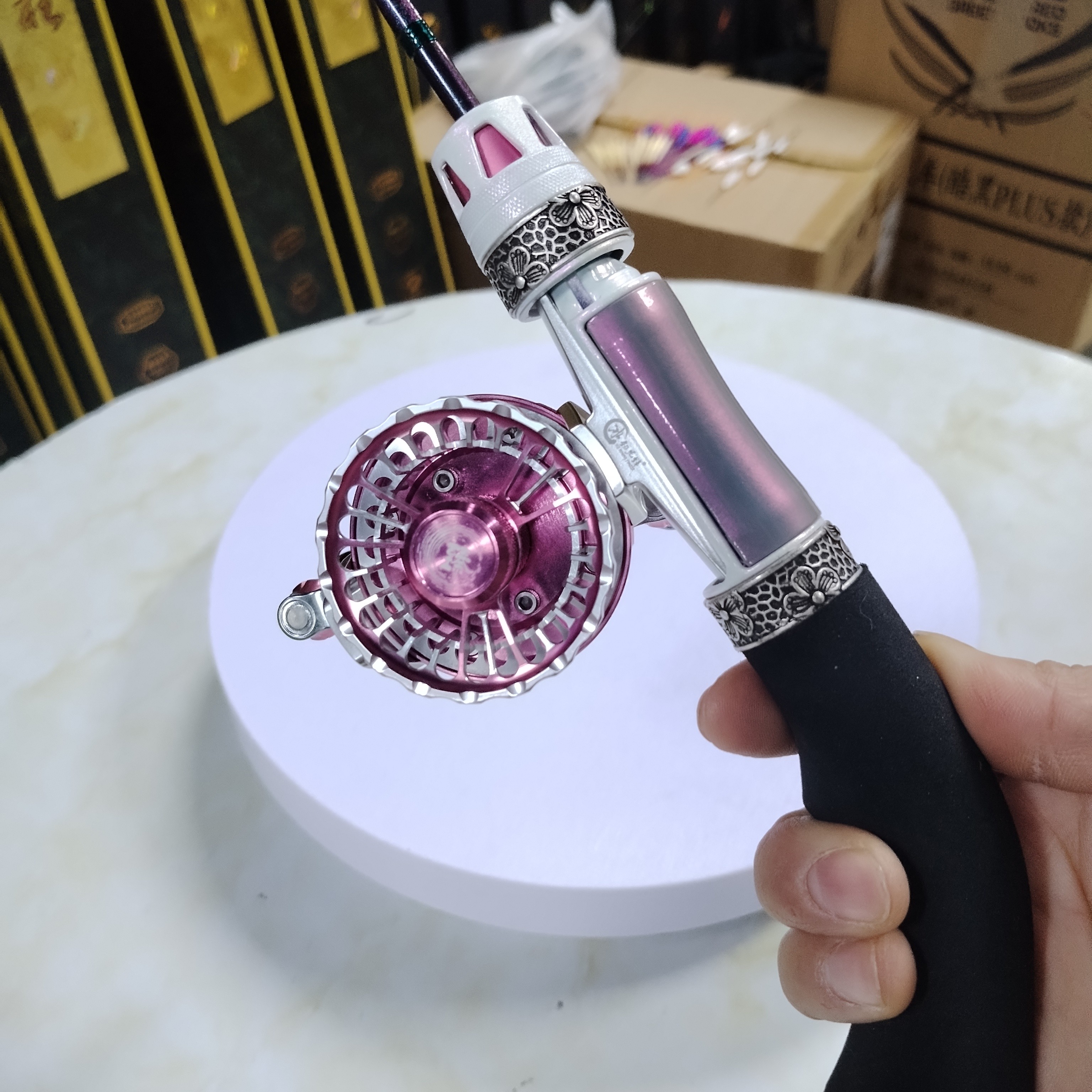 冰钓先锋羽翎冰钓轮2025年新款冰钓轮微铅轮点放自动放线冰钓专用