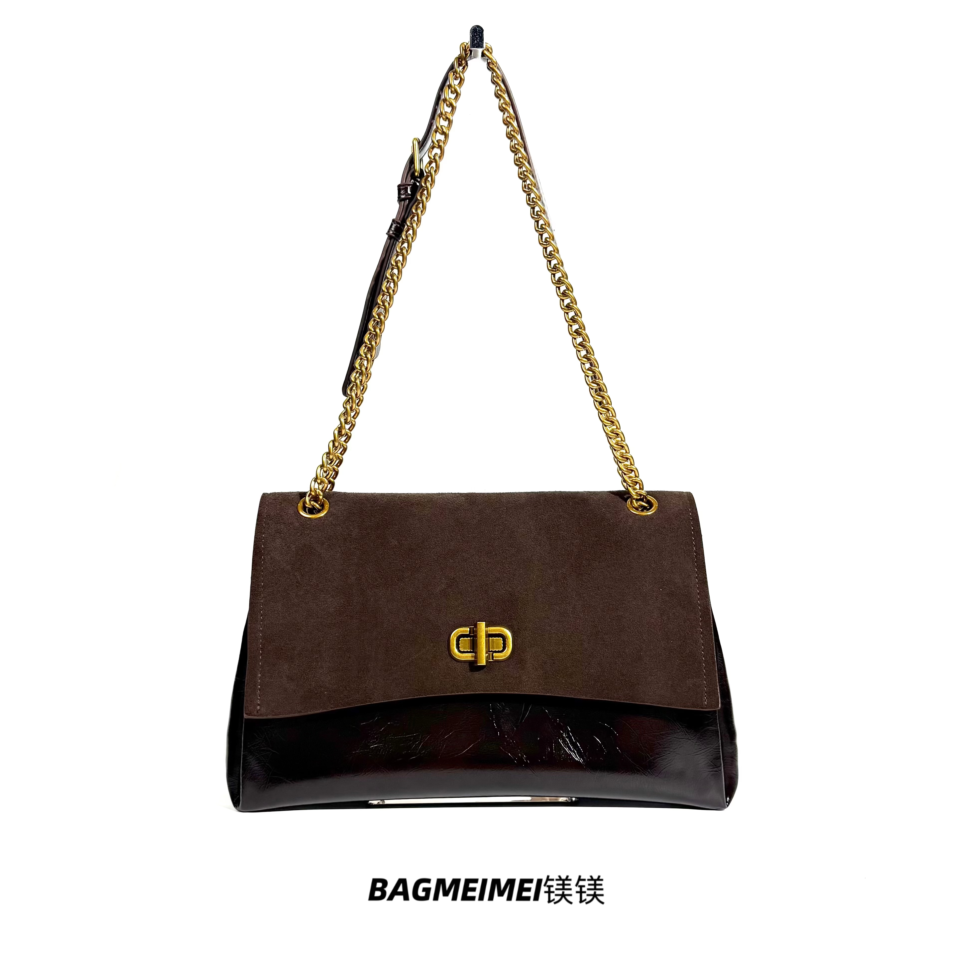 【镁镁皮具大号信封包】8259-1邮差包托特包链条包腋下斜挎包