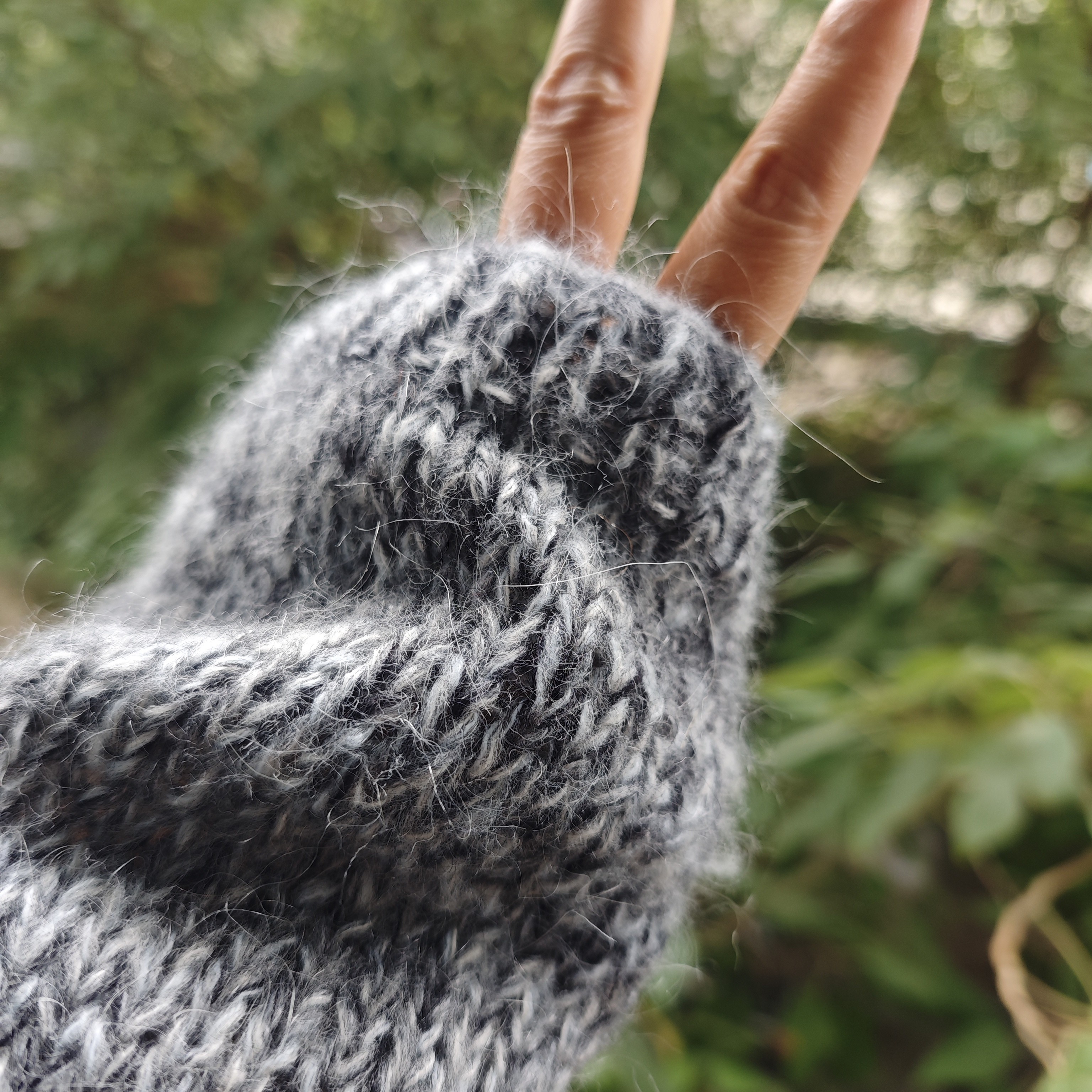 初桐手工编织毛线马海毛羊毛混纺线中粗棒针线柔秋冬毛衣线XW