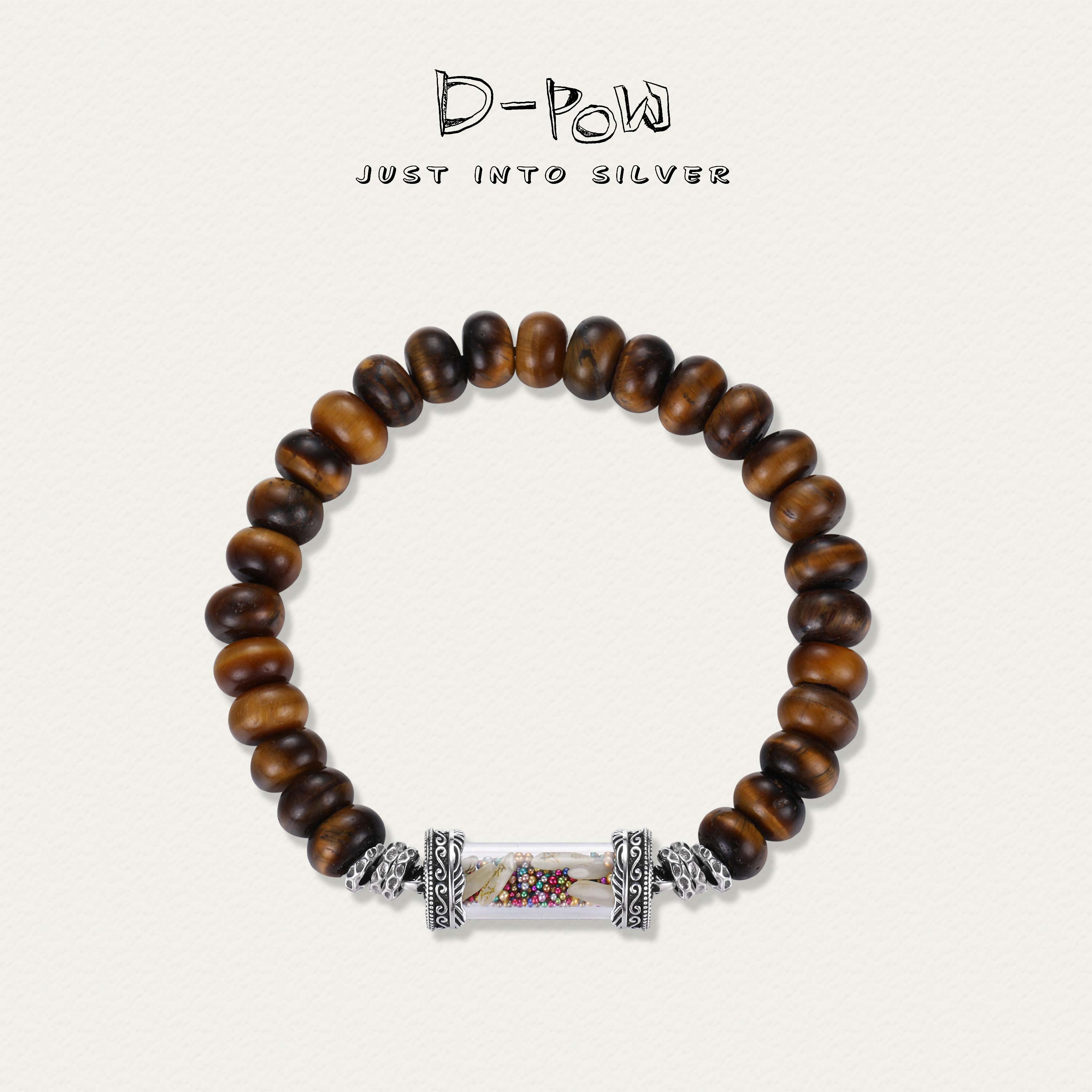 灯小炮 925银树脂手链 虎眼手串（DXP274）