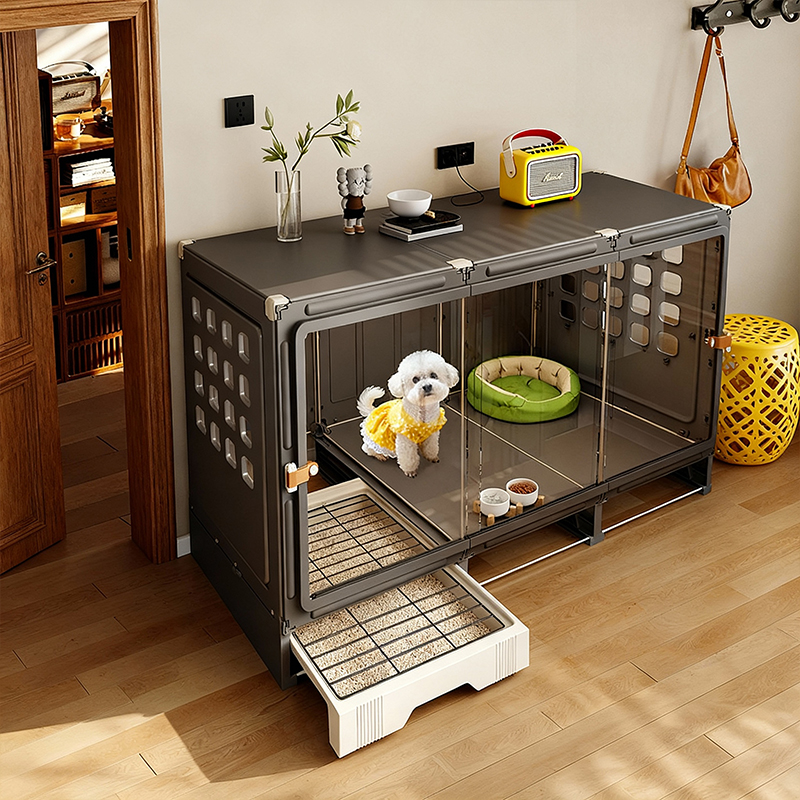 带厕所分离狗别墅狗笼子小型犬一室一厅一卫新型狗窝小狗宠物泰迪