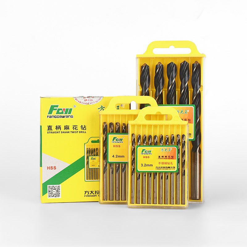 不锈钢麻花钻头硬质合金高速钢直柄打孔M2含钴单头扎制超硬