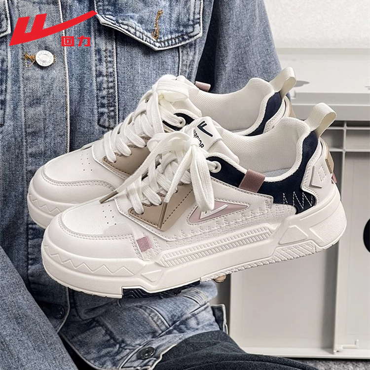 回力女鞋2026秋季新款学生百搭板鞋韩版厚底复古透气轻便小白鞋子