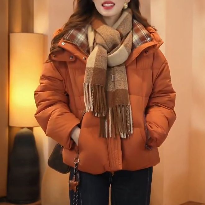 SHALLDOER【柏林枫叶】港风设计感宽松棉服女秋冬季时髦百搭棉袄潮