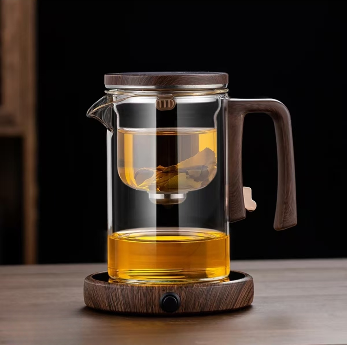 飘逸杯泡茶壶茶水分离家用泡茶神器磁吸泡茶器玻璃高档冲茶壶茶具