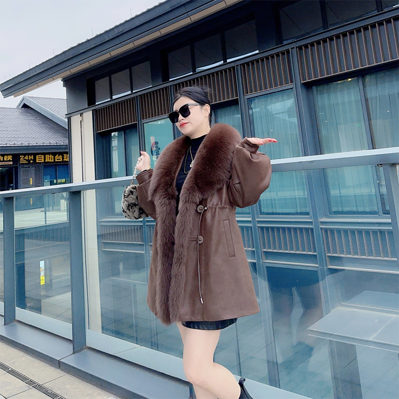 别格秀【灵动狐影】加大码皮草羽绒服女款爆款2025新款正品狐狸毛领