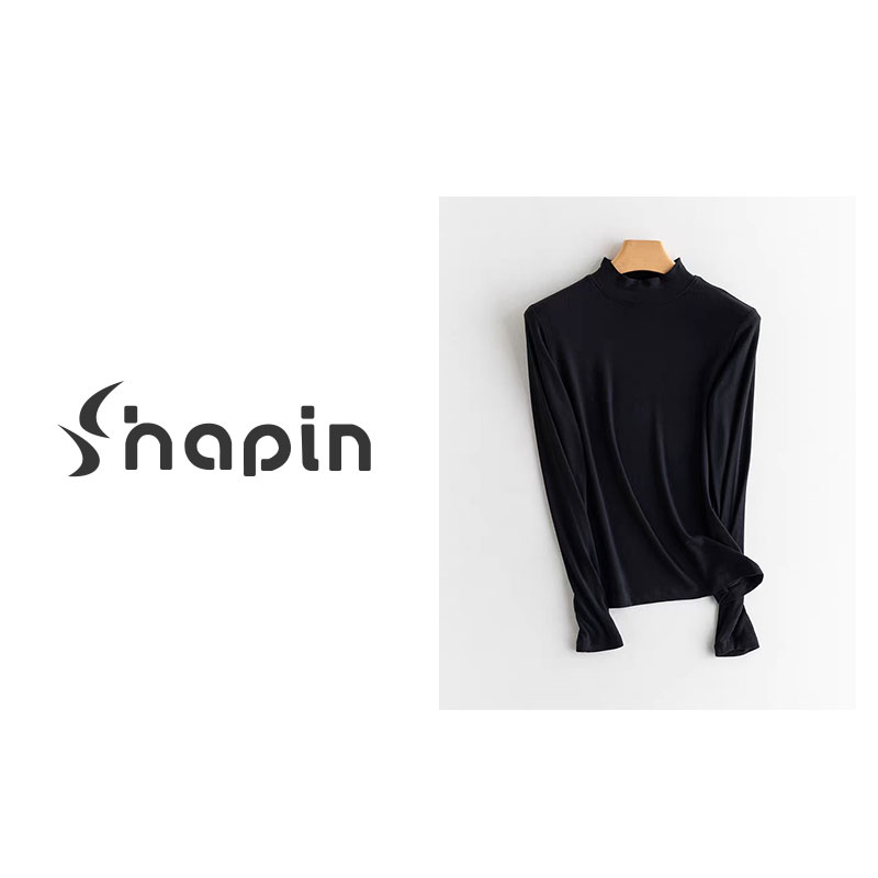 暖皮高雅黑科技轻时尚山羊绒打底衫ZJ2588