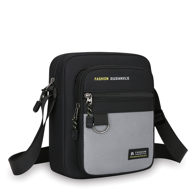 多层防水牛津布潮流男士出门加厚结实男士竖款包竖版便携包帆布包