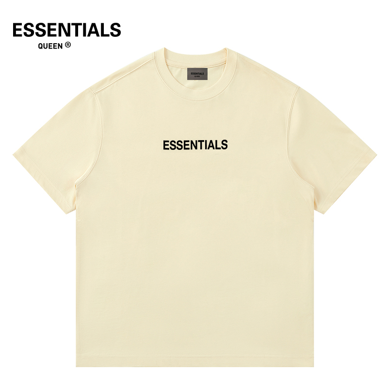 ESSENTIALS QUEEN2025纯棉圆领宽松休闲印花短袖女士潮流百搭T恤