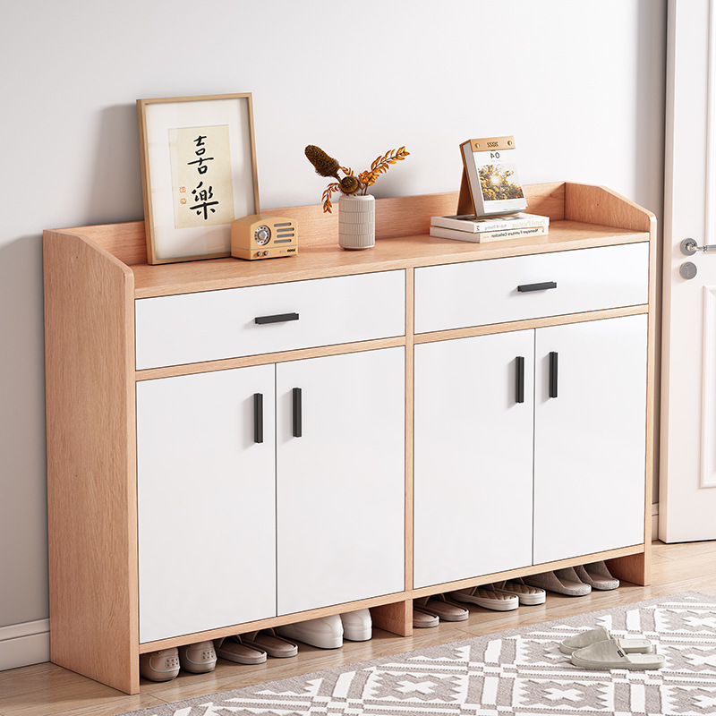 鞋架新款2025爆款门外楼道入户鞋柜家用门口防尘大容量收纳一体靠