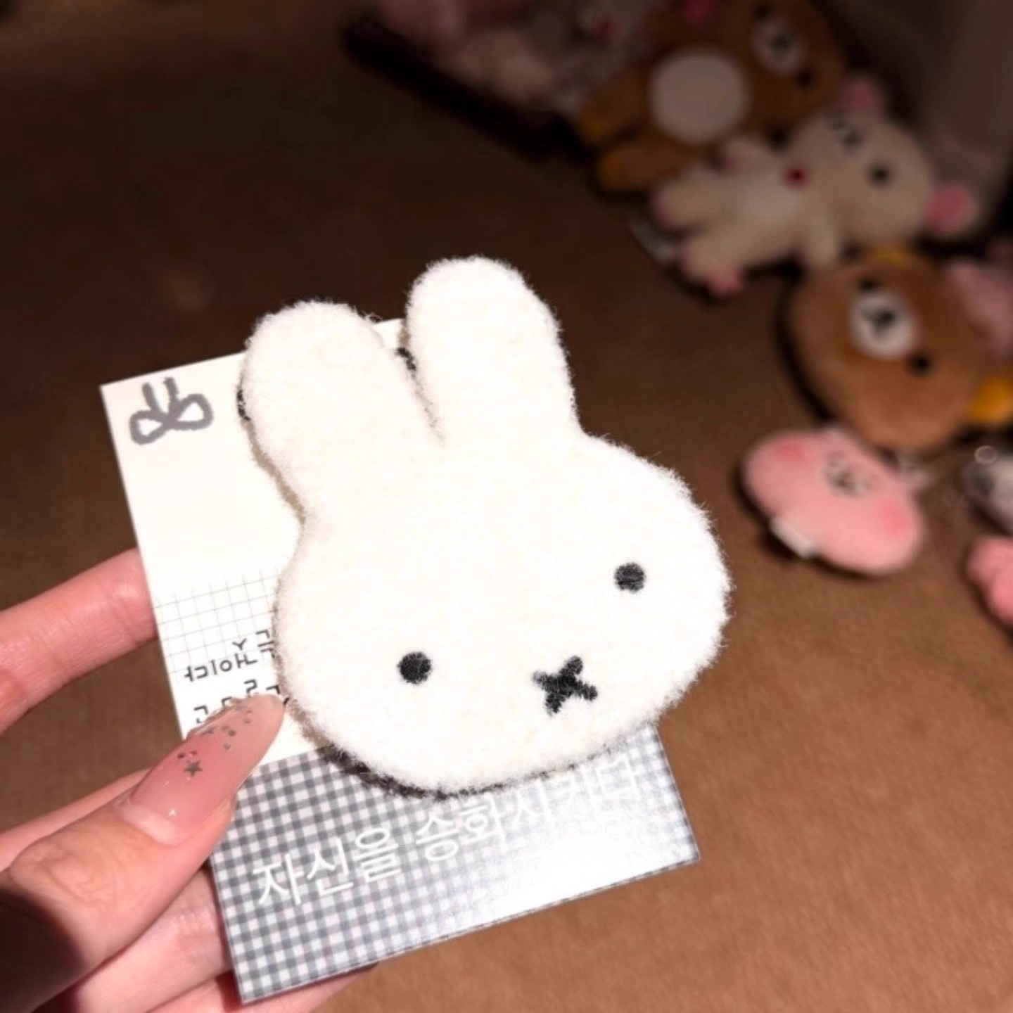 2025发贴米菲兔刘海时尚百搭新款魔术贴甜美少女发饰小清新头饰