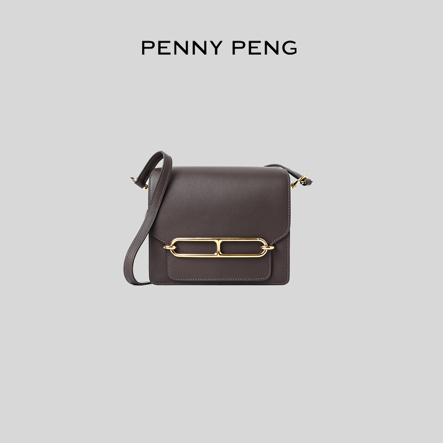 PENNYPENG mini猪鼻子 经典时尚猪鼻子牛皮单肩斜挎百搭真皮包包